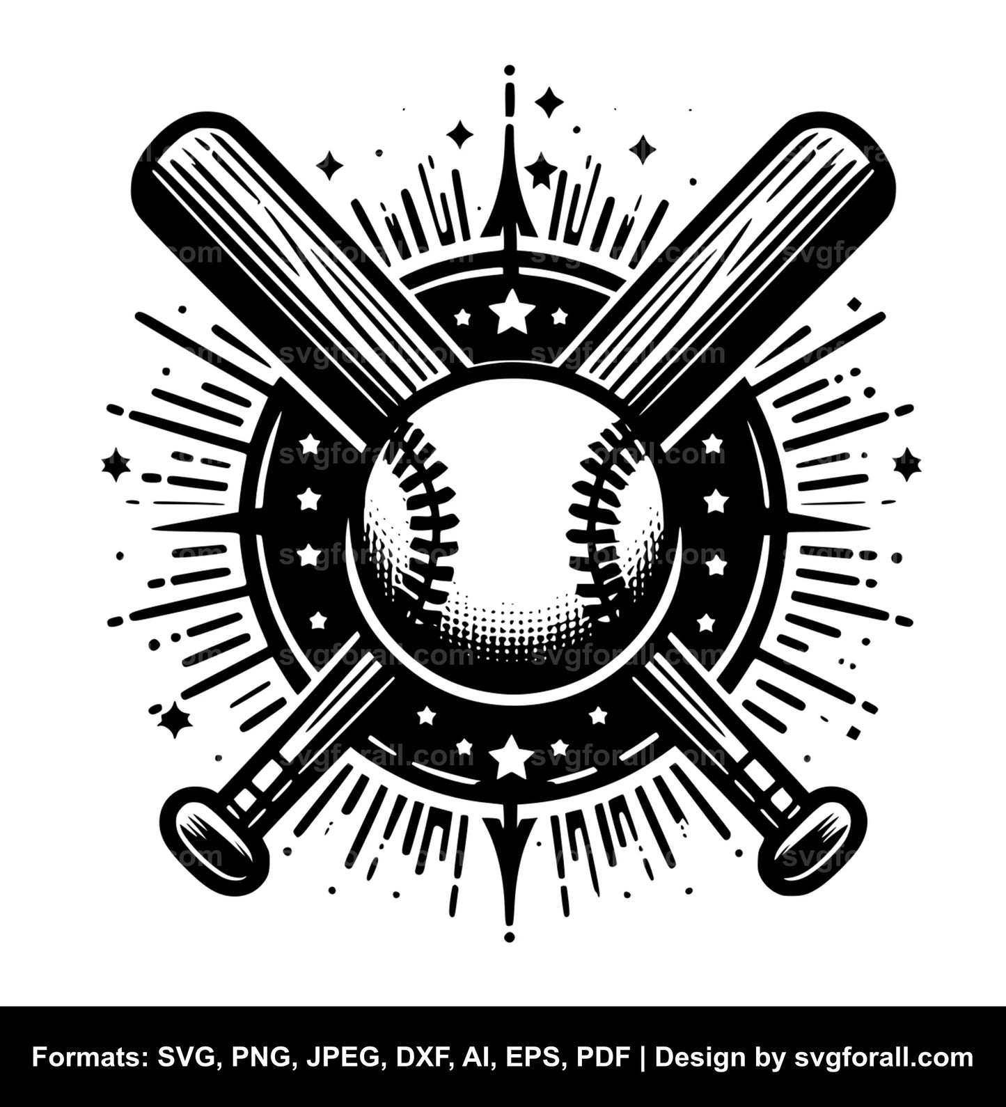 Baseball Bat SVG File