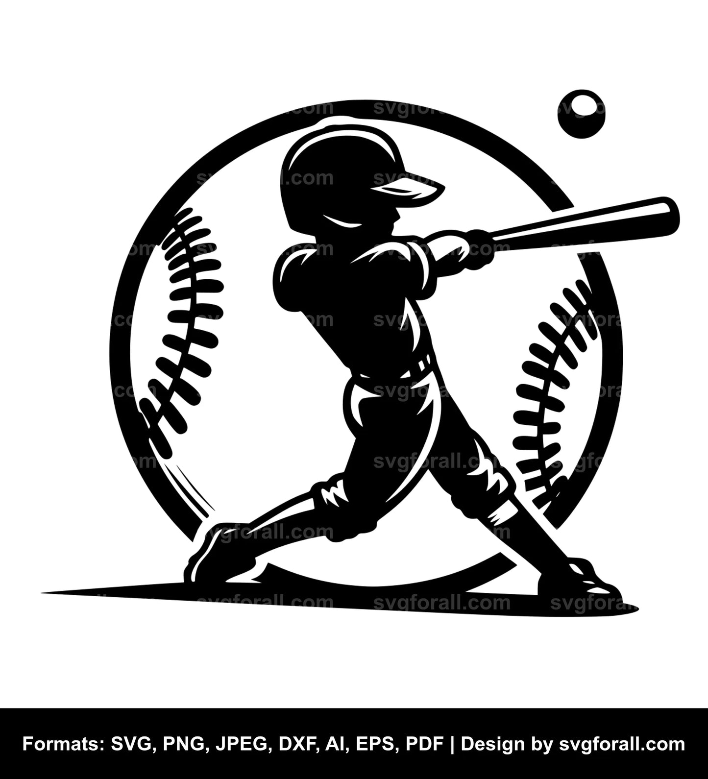 Baseball Boy SVG File