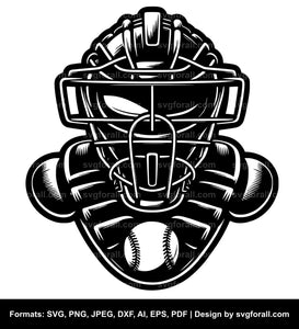 Baseball Catcher SVG