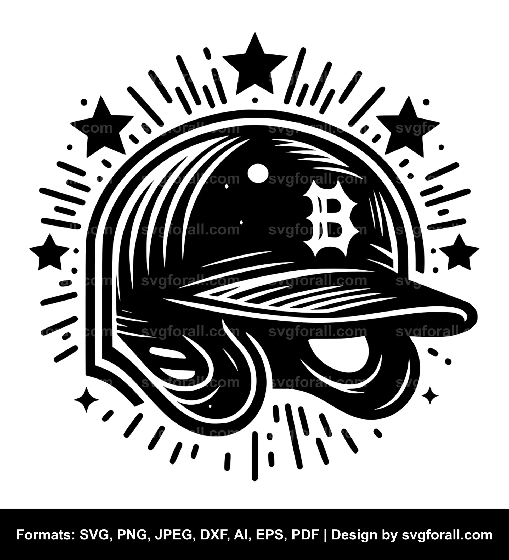 Baseball Helmet SVG PNG