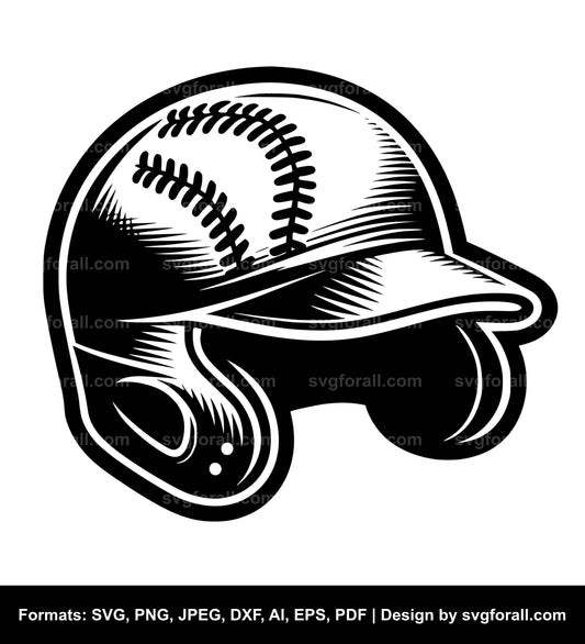 Baseball Helmet Vector SVG