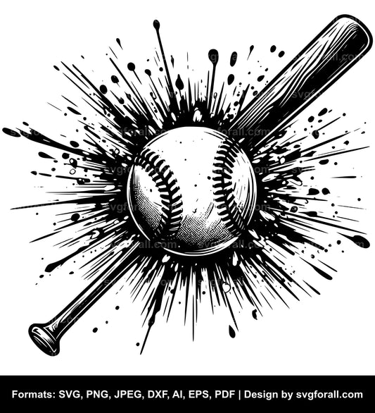 Baseball Hit SVG File