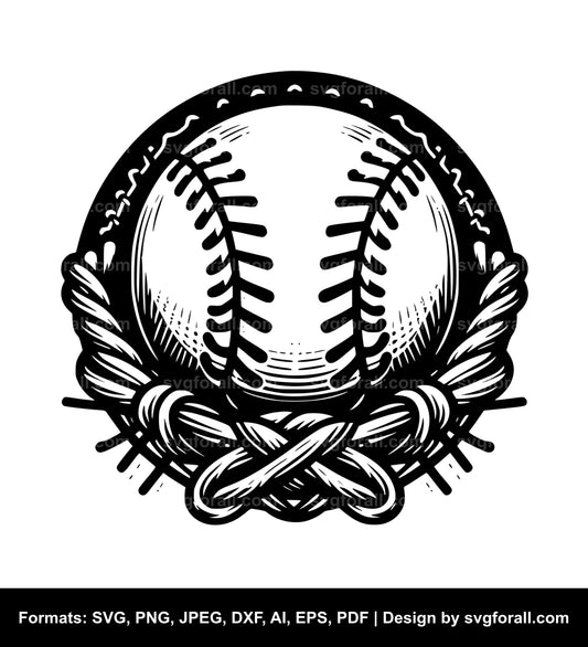 Baseball Laces SVG Design