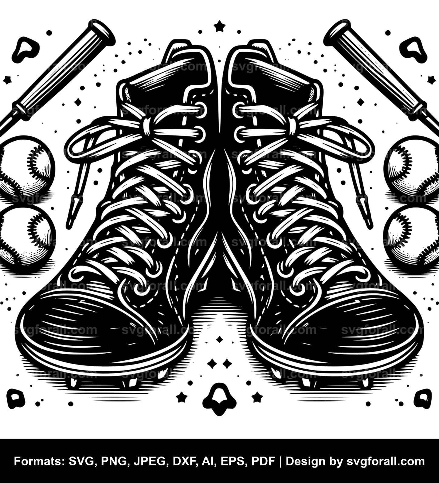 Baseball Laces SVG PNG