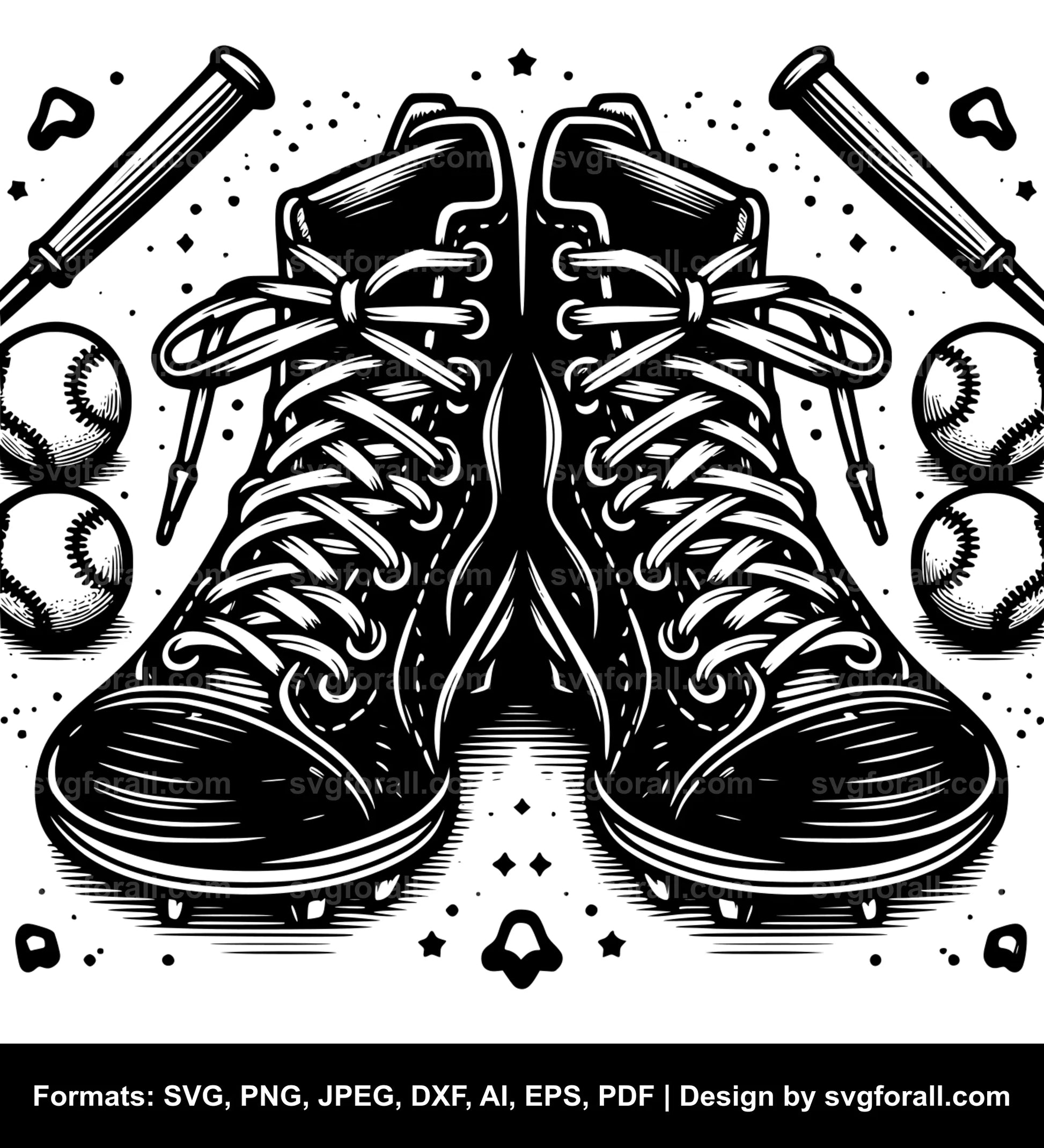 Baseball Laces SVG PNG