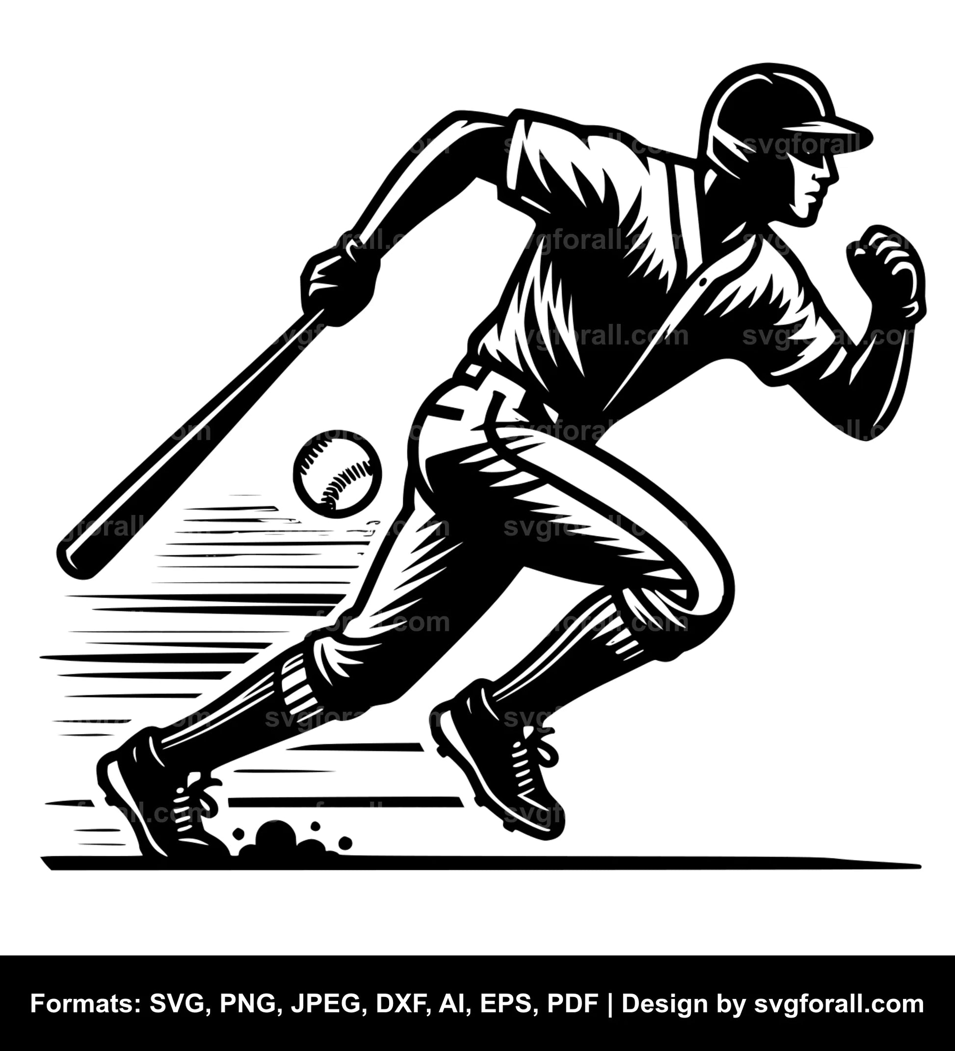 Baseball Runner SVG