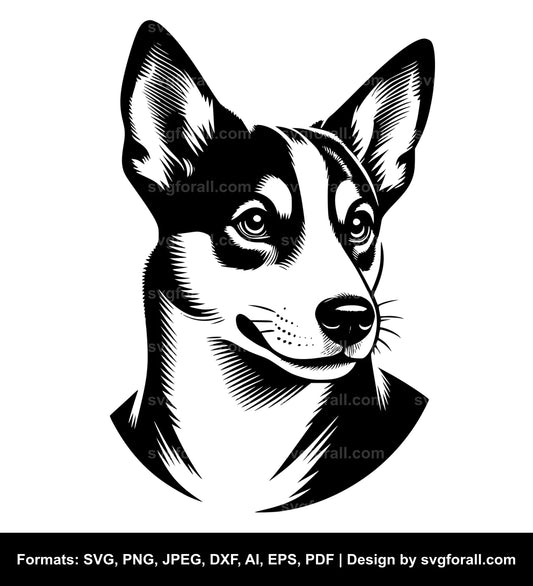 Basenji Dog SVG