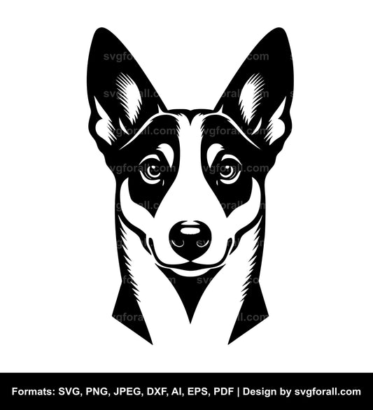 Basenji Dog SVG PNG