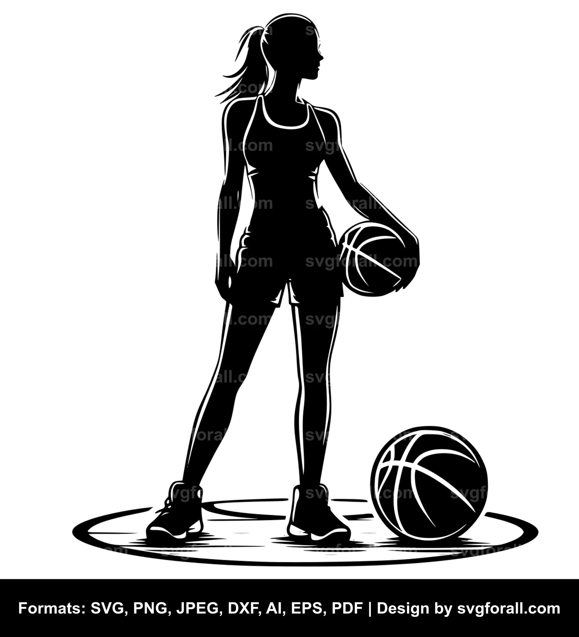 Basketball Player SVG Cut File