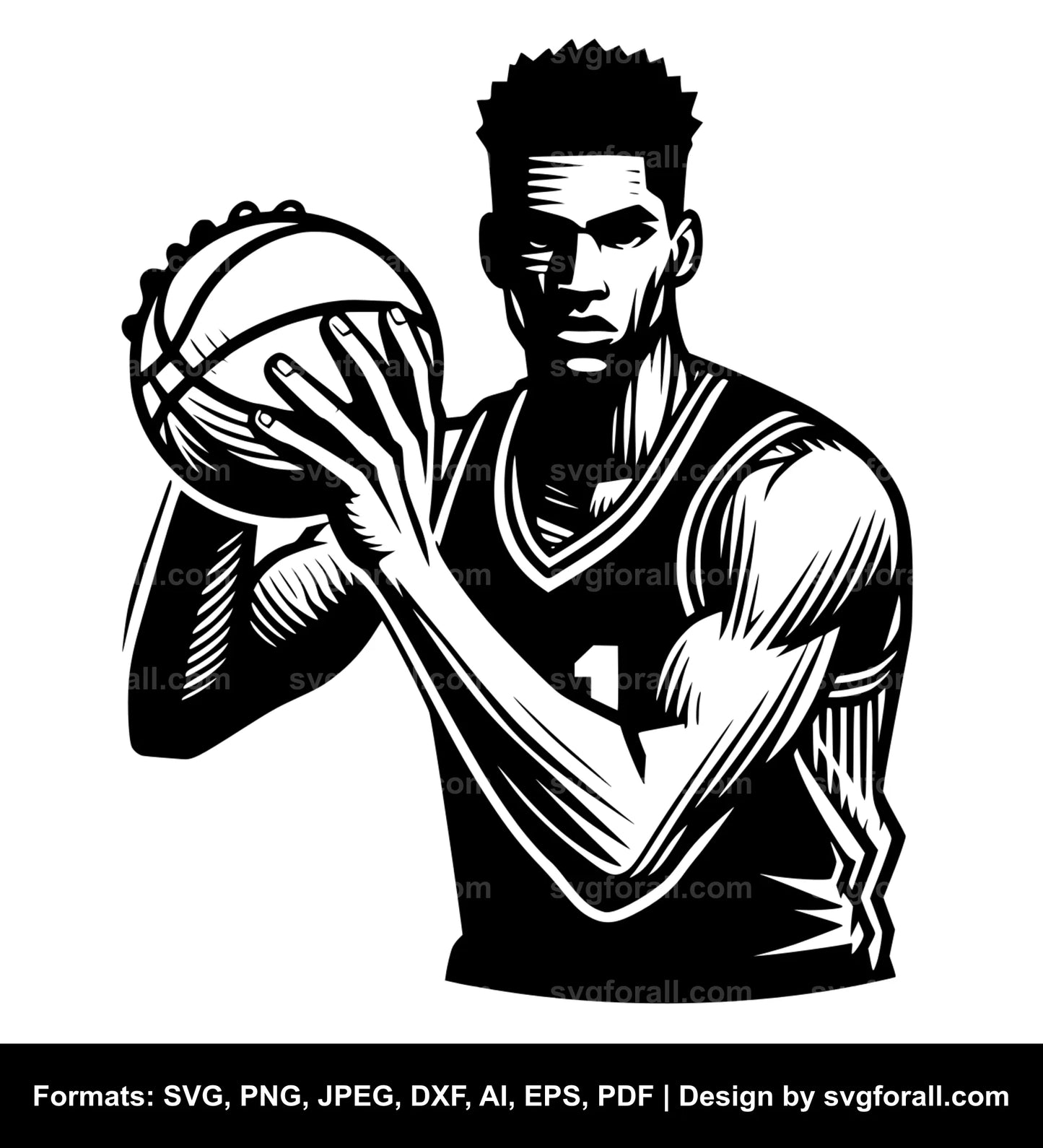 Basketball Player SVG File