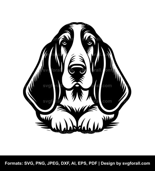 Basset Hound Dog SVG File