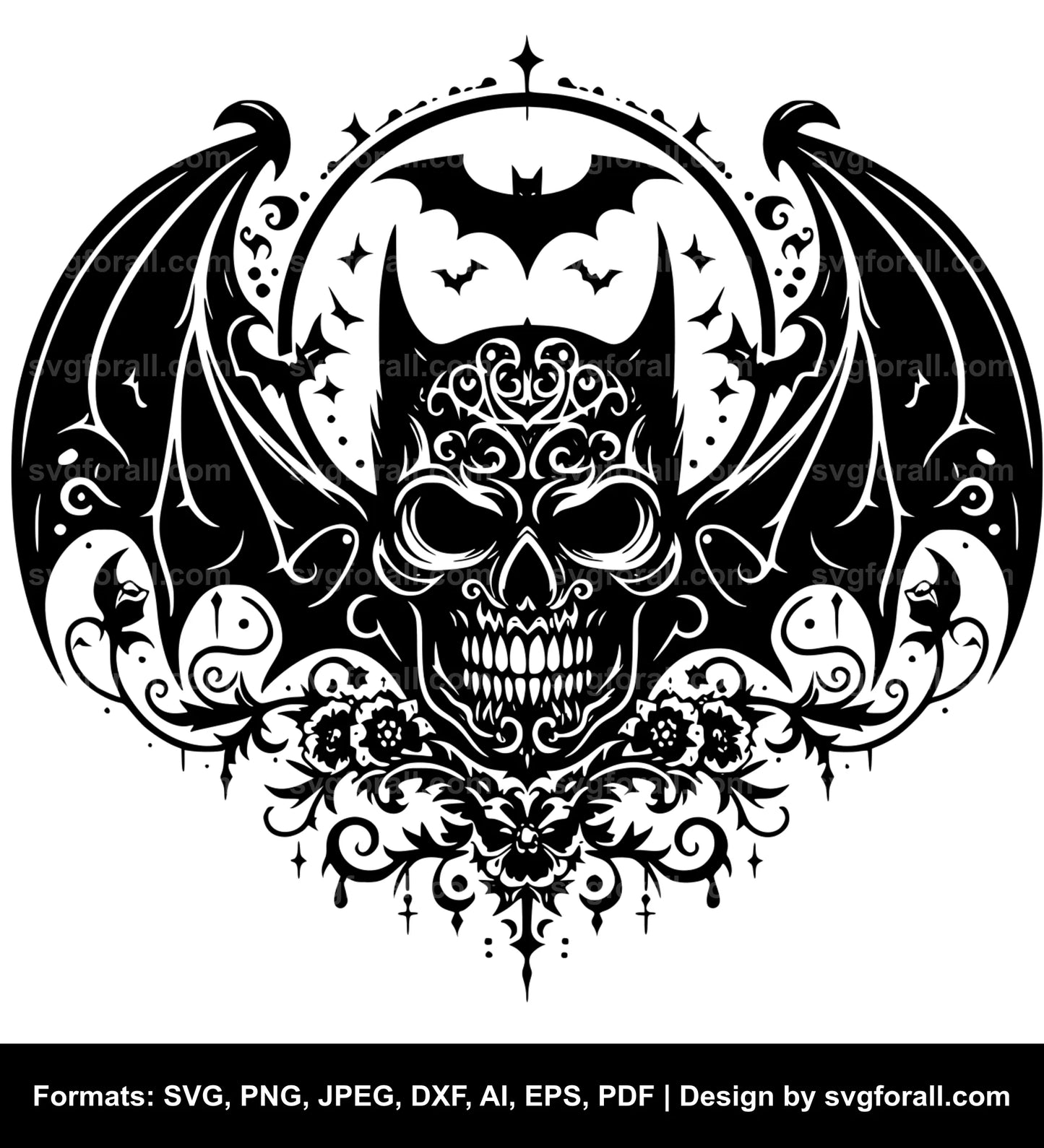 Bat Clipart SVG