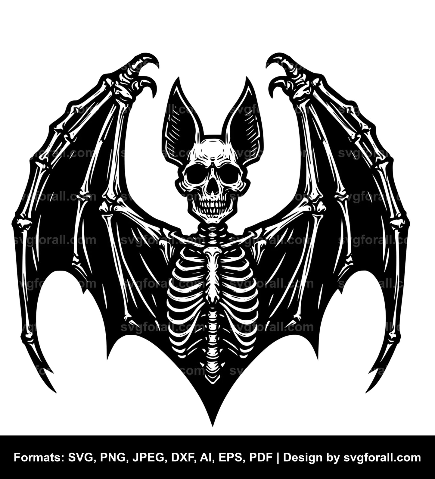 Bat Skeleton SVG