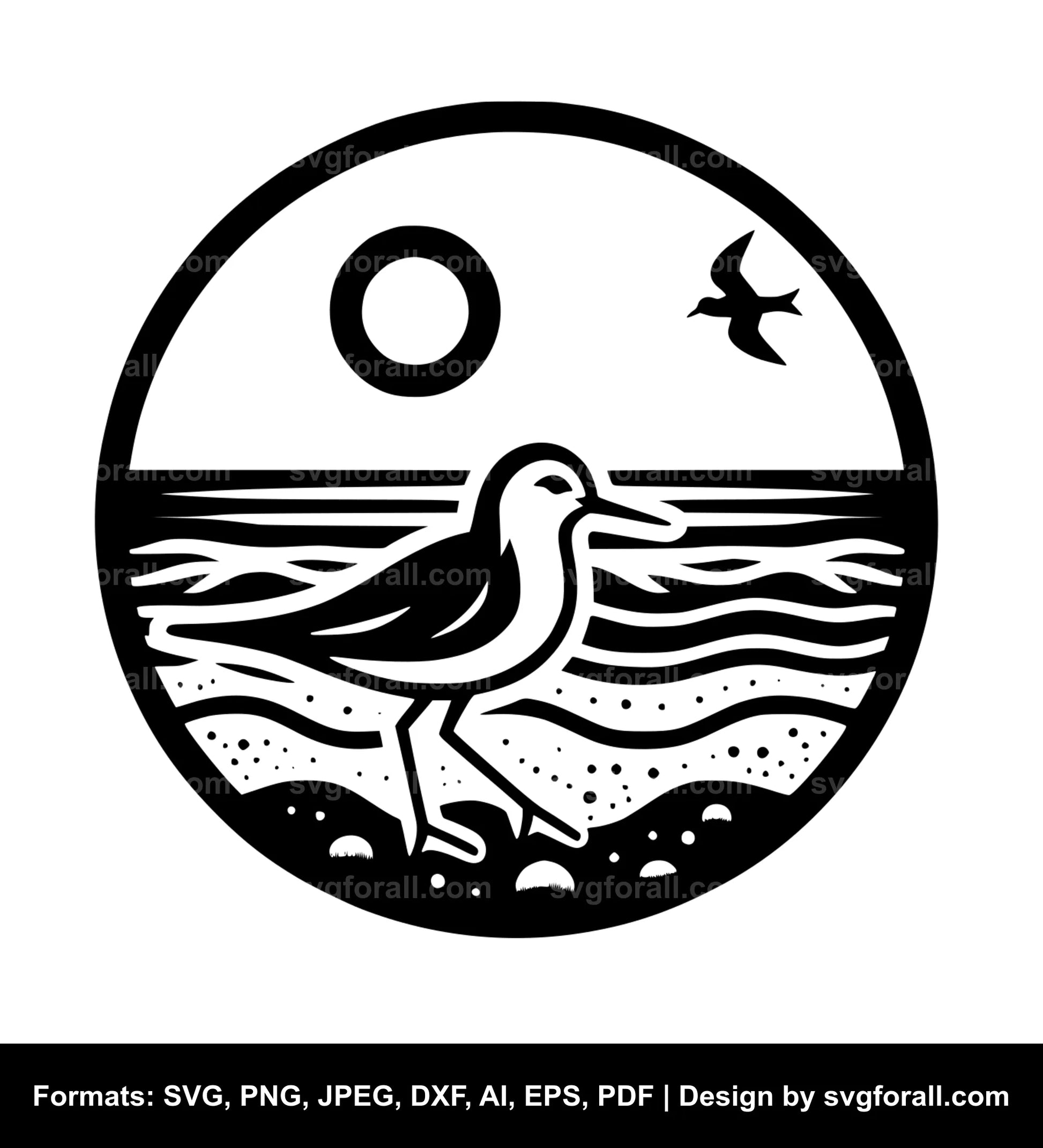 Beach Bird SVG