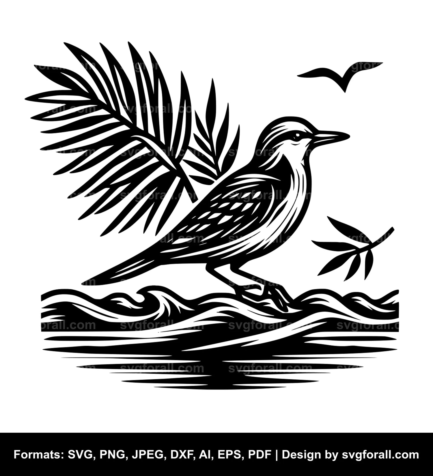 Beach Bird SVG Design