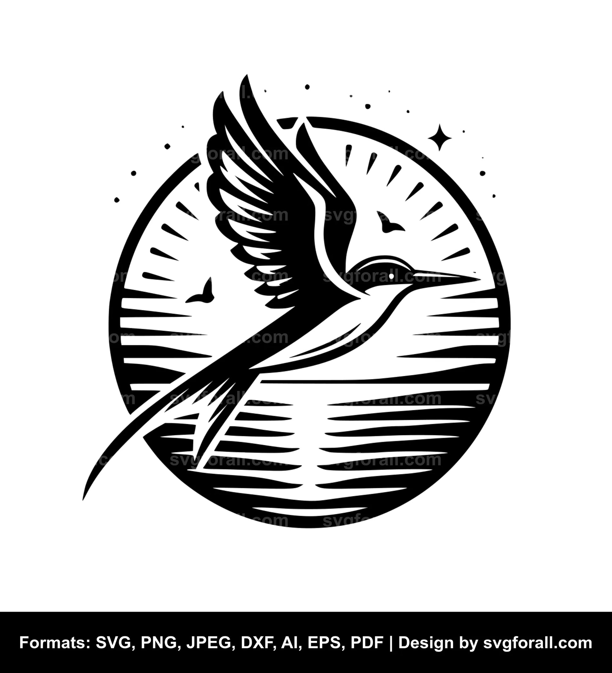 Beach Bird SVG PNG