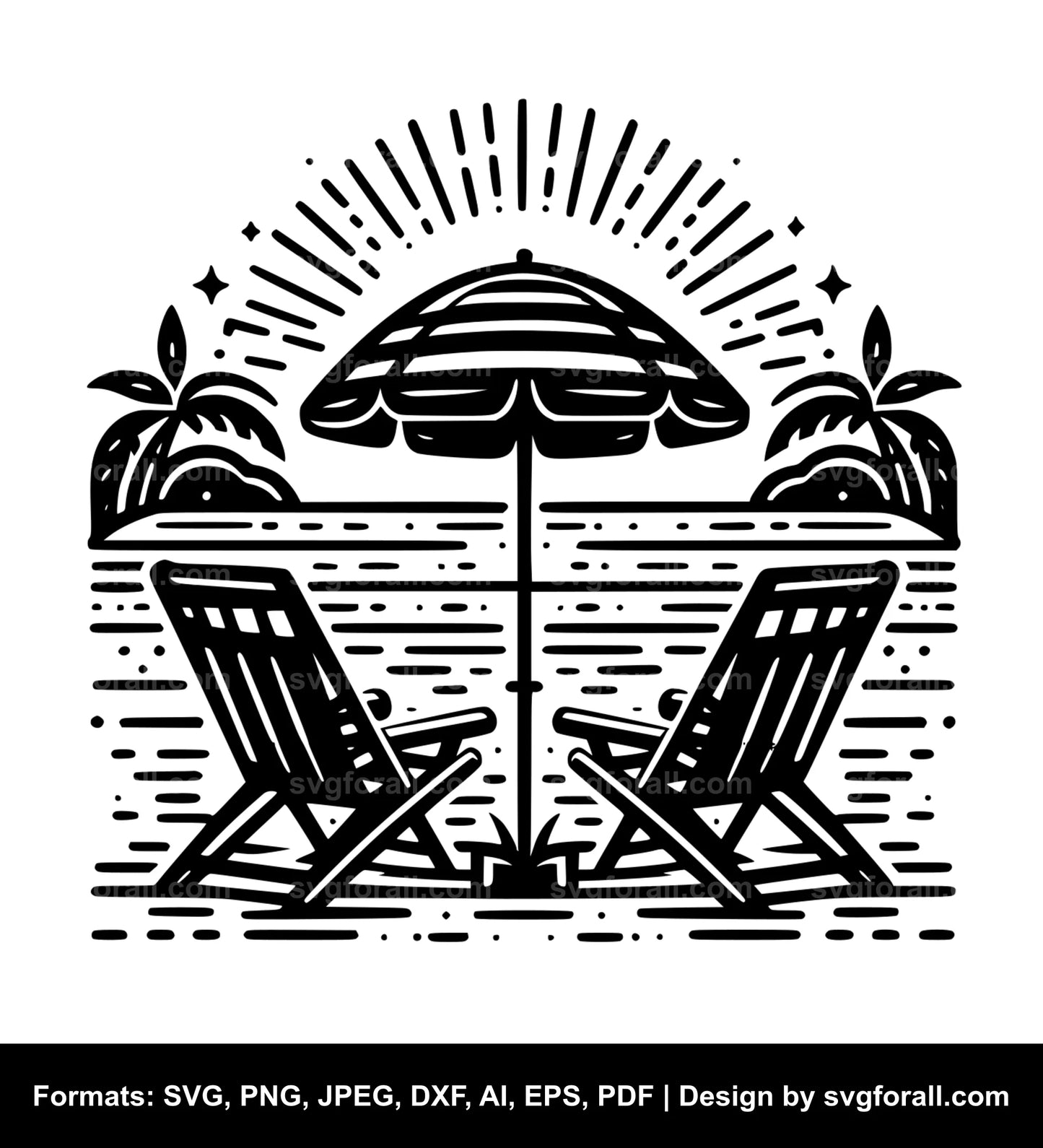 Beach Chair SVG File