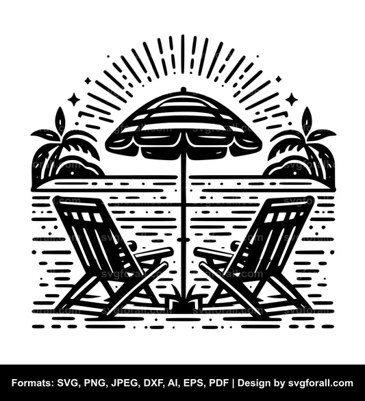 Beach Chair SVG File