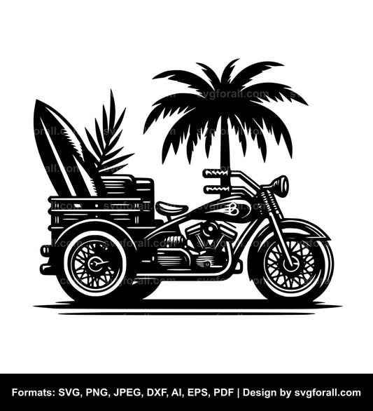 Beach Cruiser Black SVG