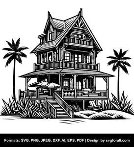 Beach House SVG