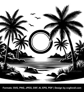 Beach Landscape SVG