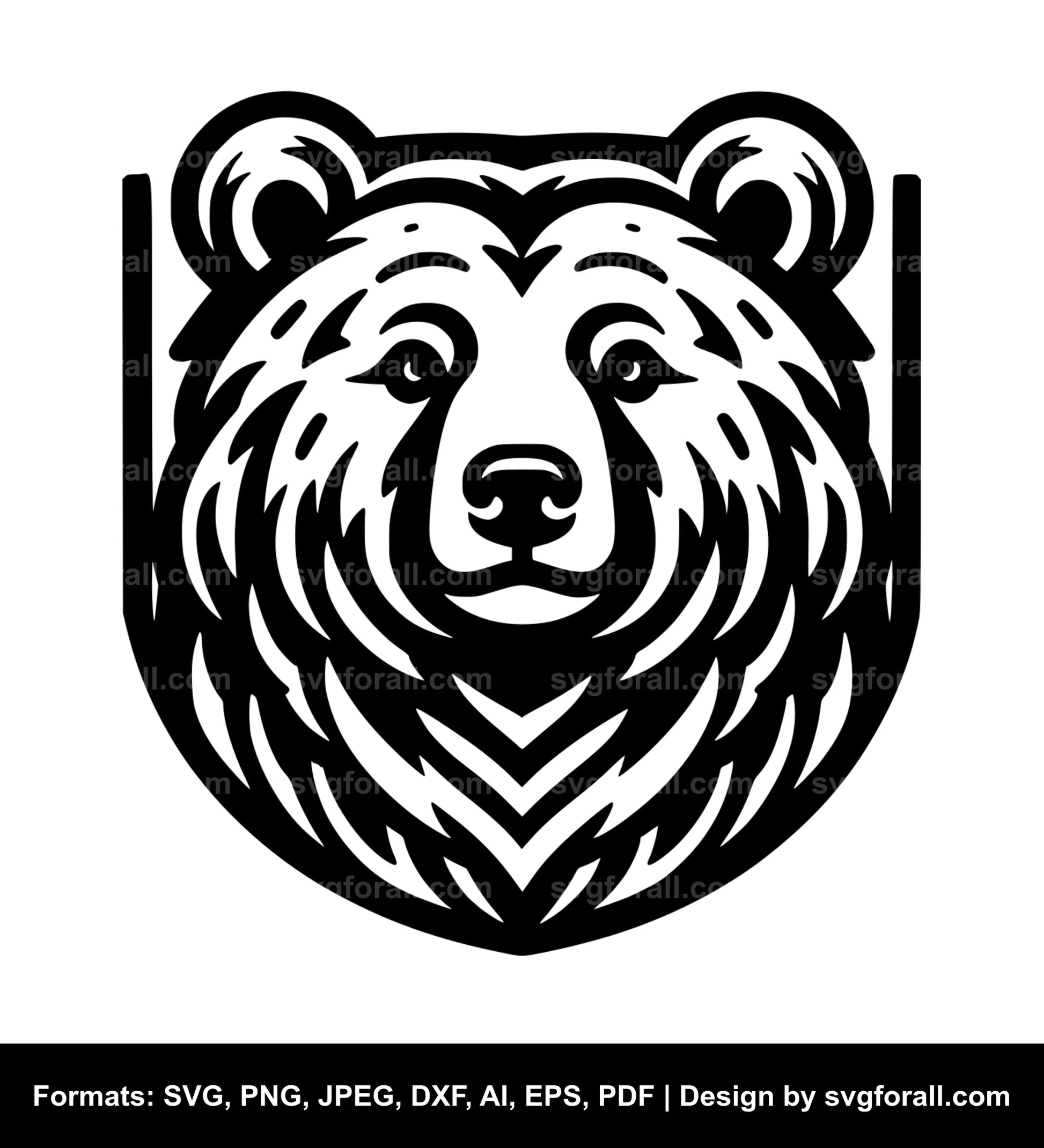 Bear Black SVG