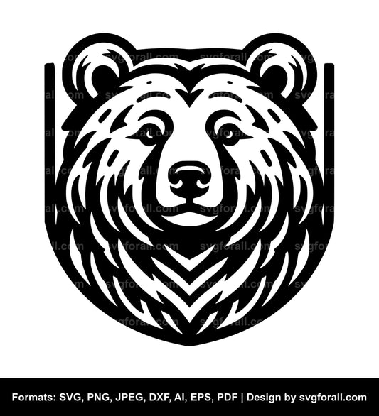 Bear Black SVG