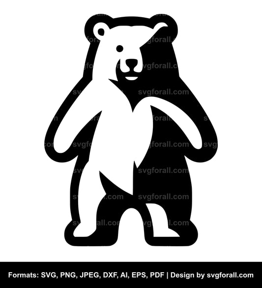 Bear Clipart SVG Design