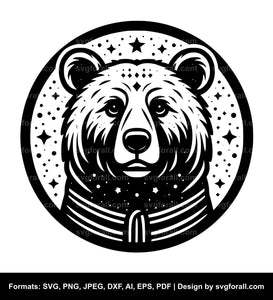 Bear Face SVG