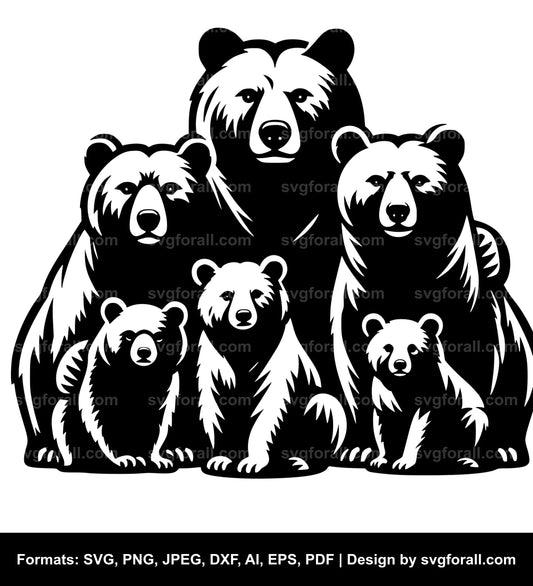 Bear Family SVG