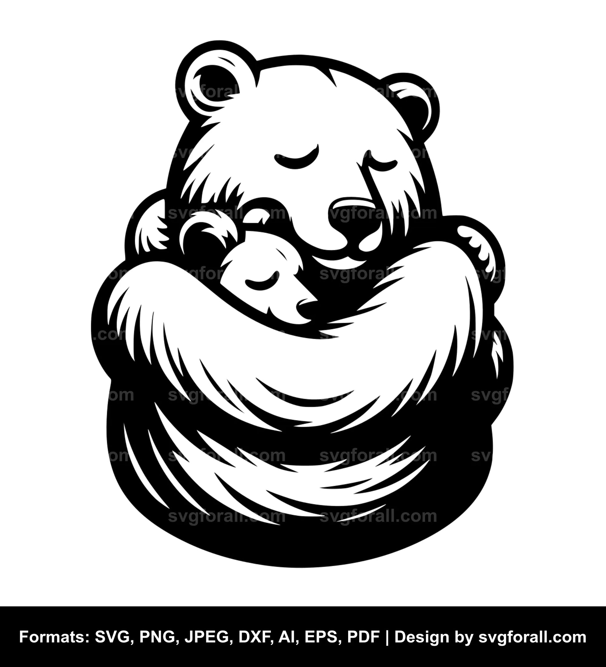 Bear Hug SVG File