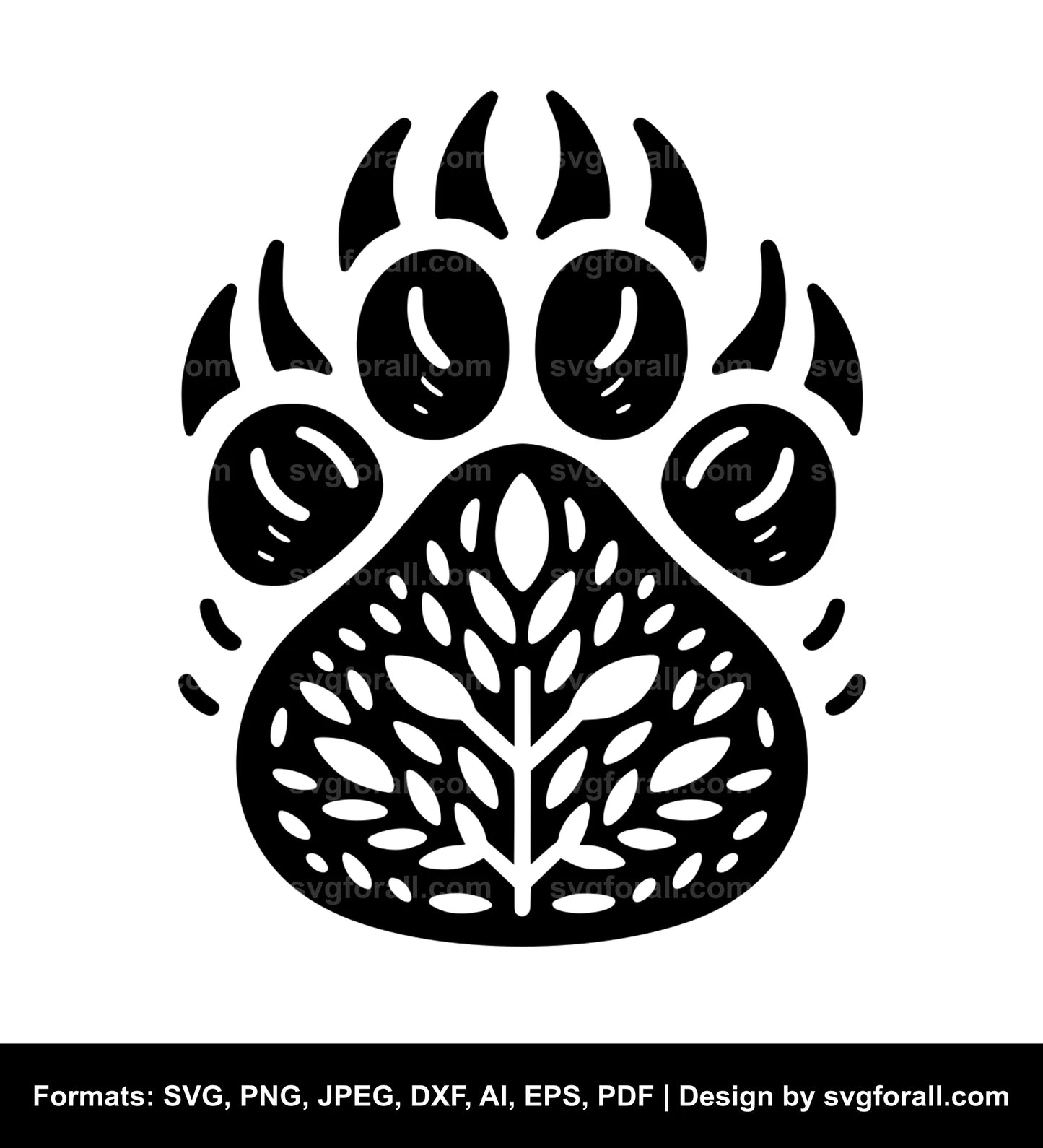 Bear Paw Cricut SVG