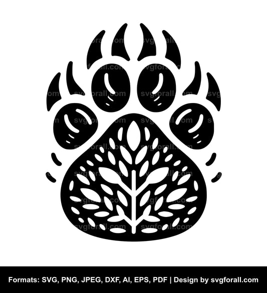 Bear Paw Cricut SVG