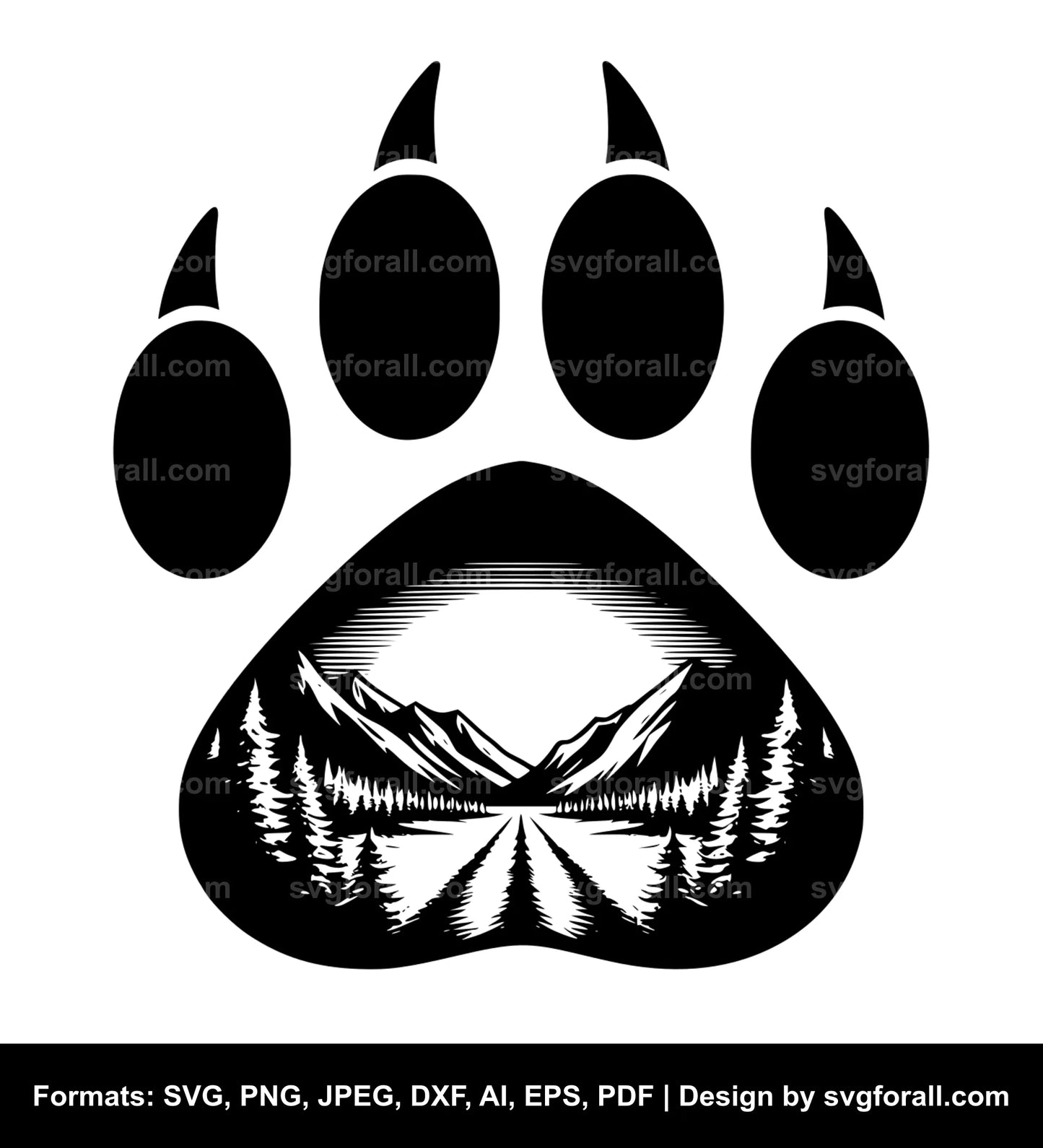 Bear Paw SVG Download