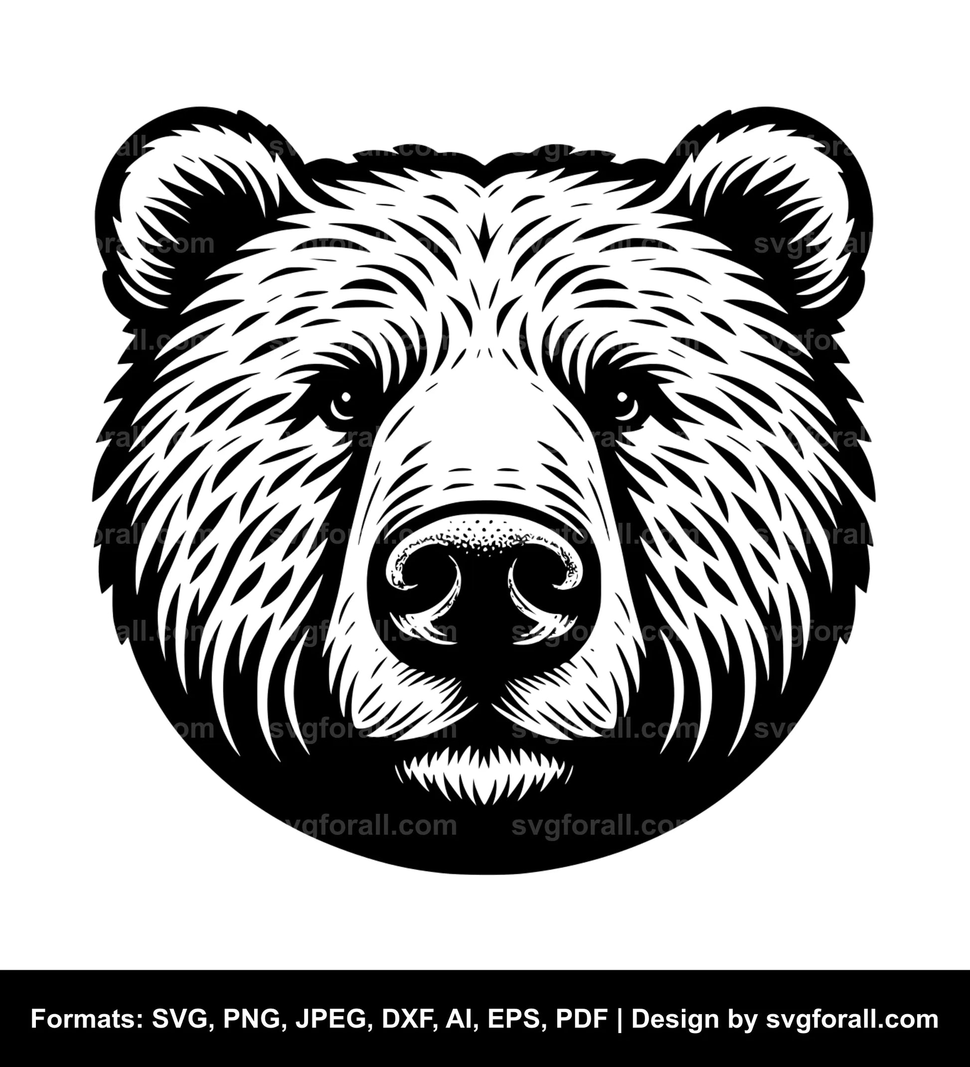 Bear SVG High Resolution