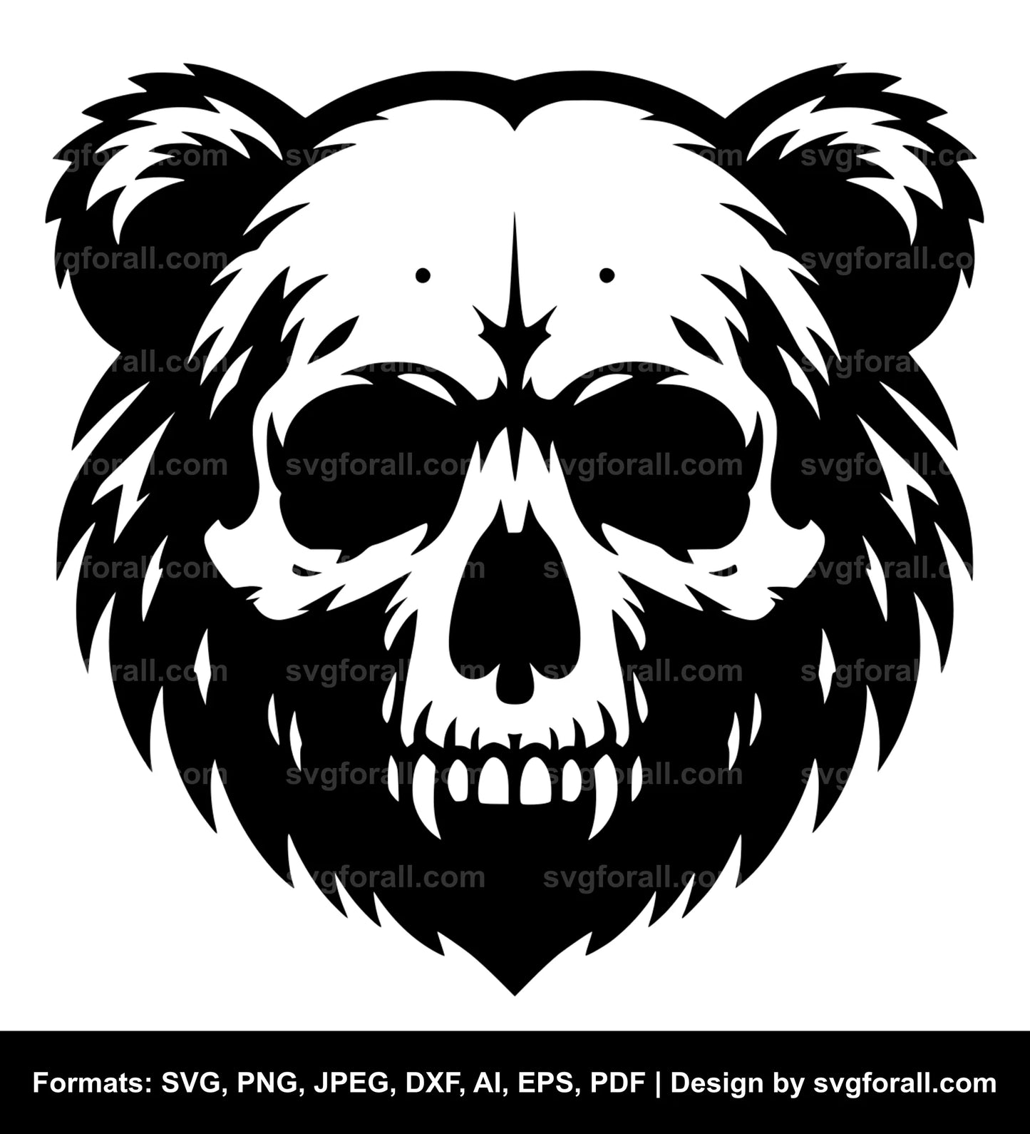 Bear Skull SVG PNG