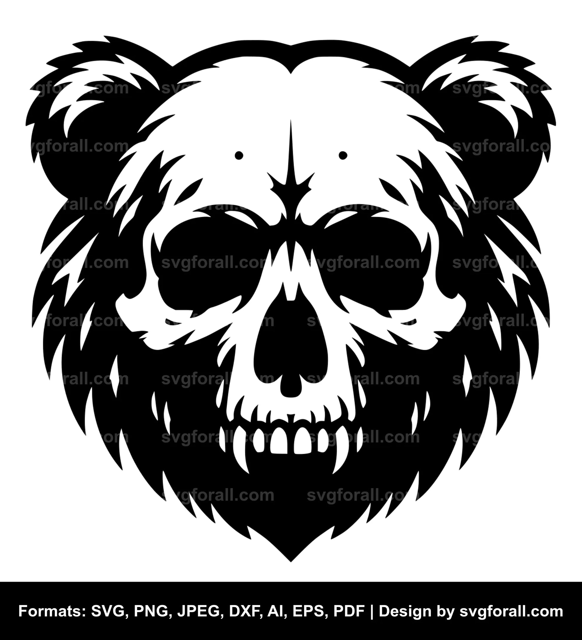 Bear Skull SVG PNG