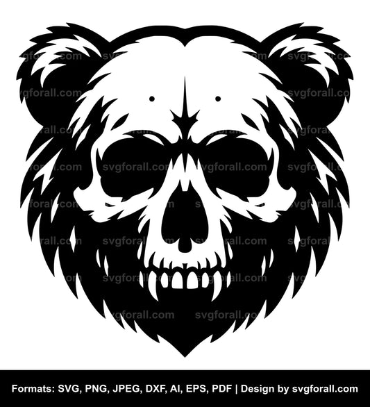 Bear Skull SVG PNG