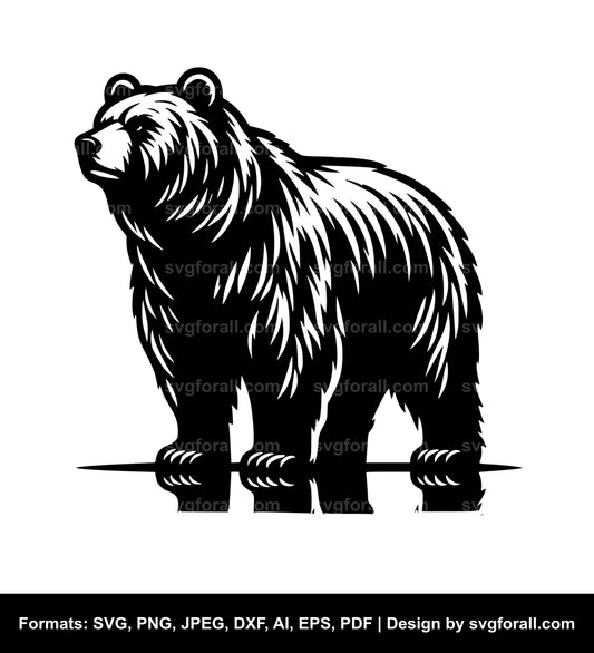 Bear Standing Up SVG