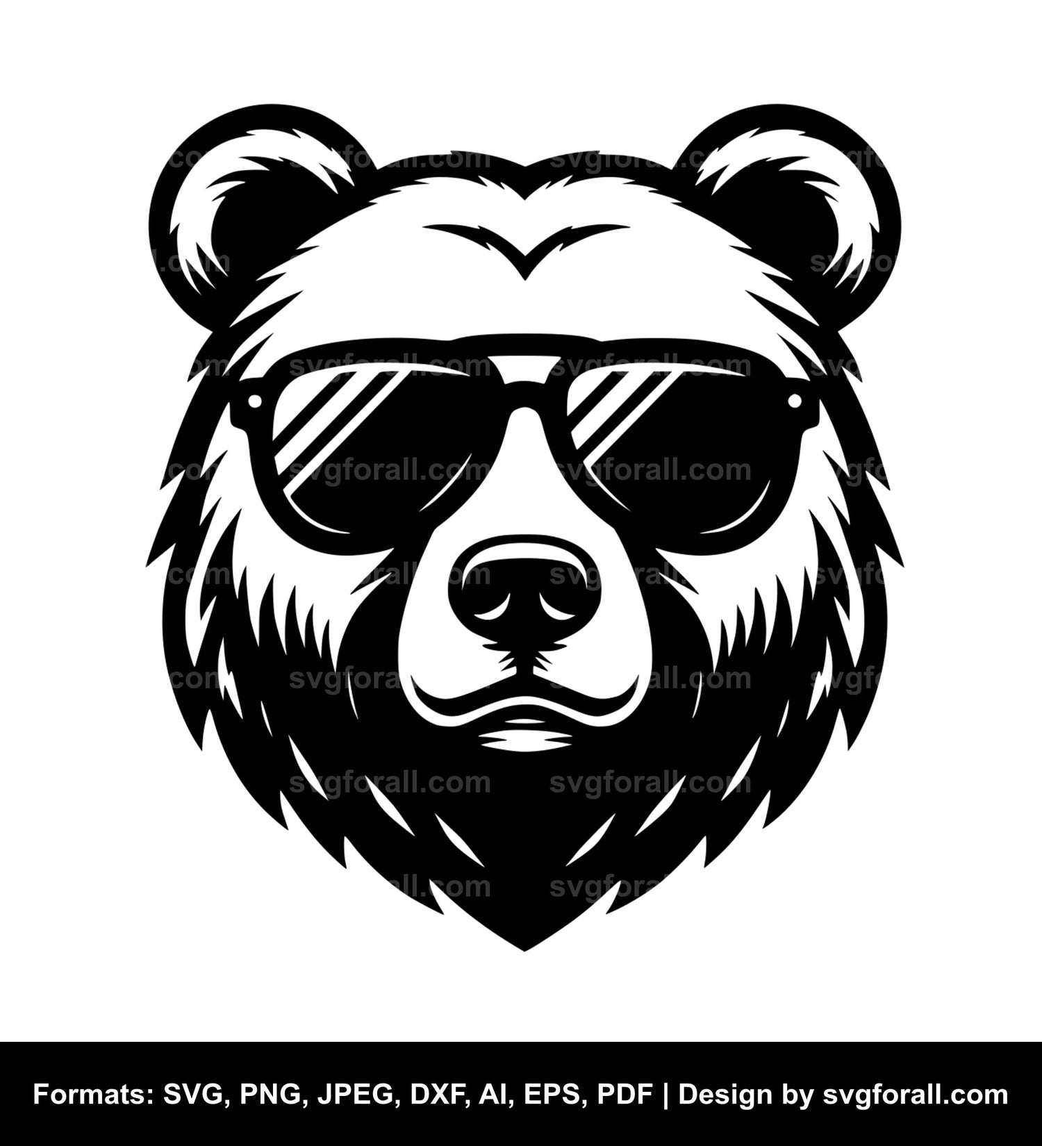 Bear With Sunglasses Cricut SVG