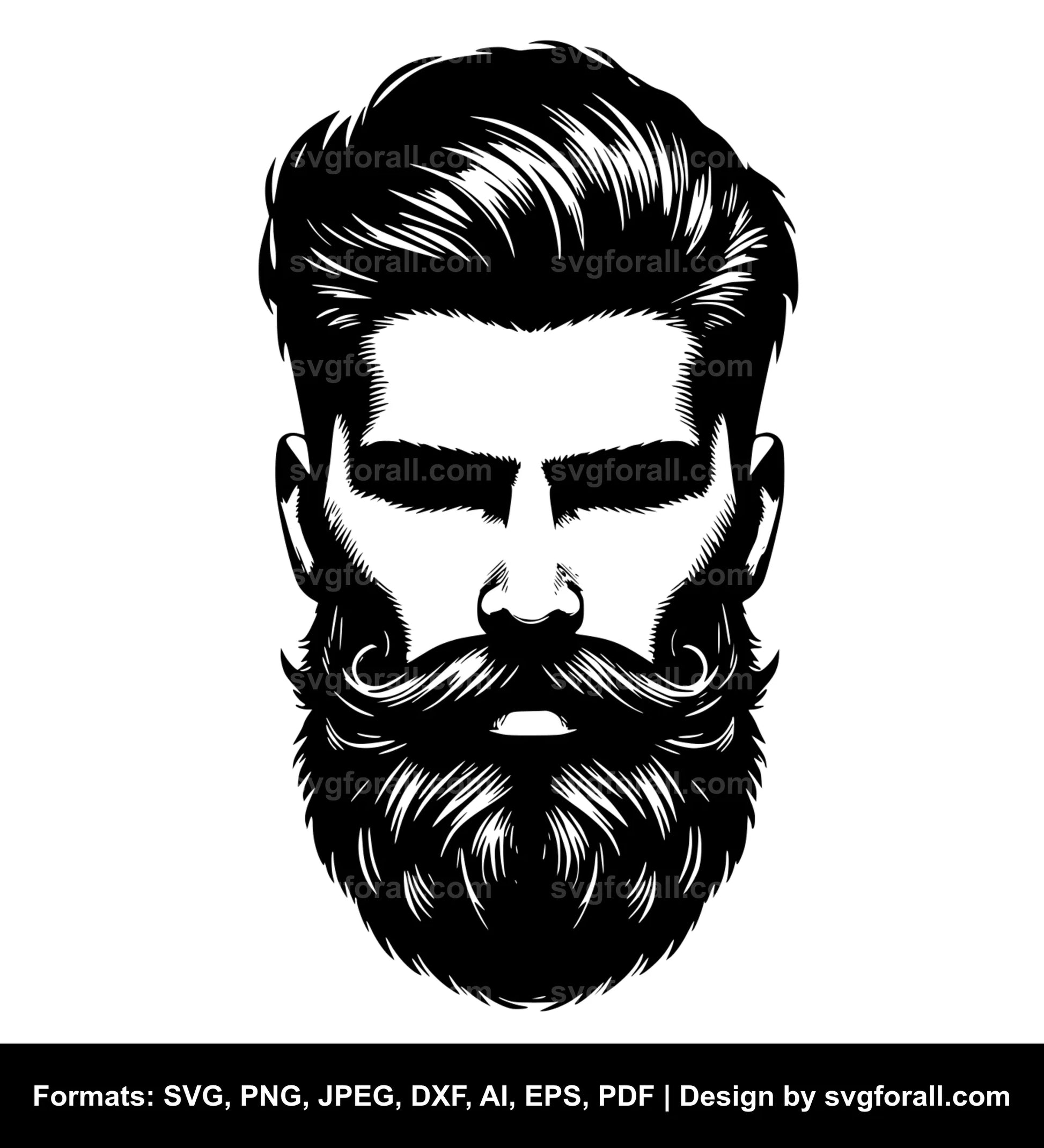 Beard Black SVG