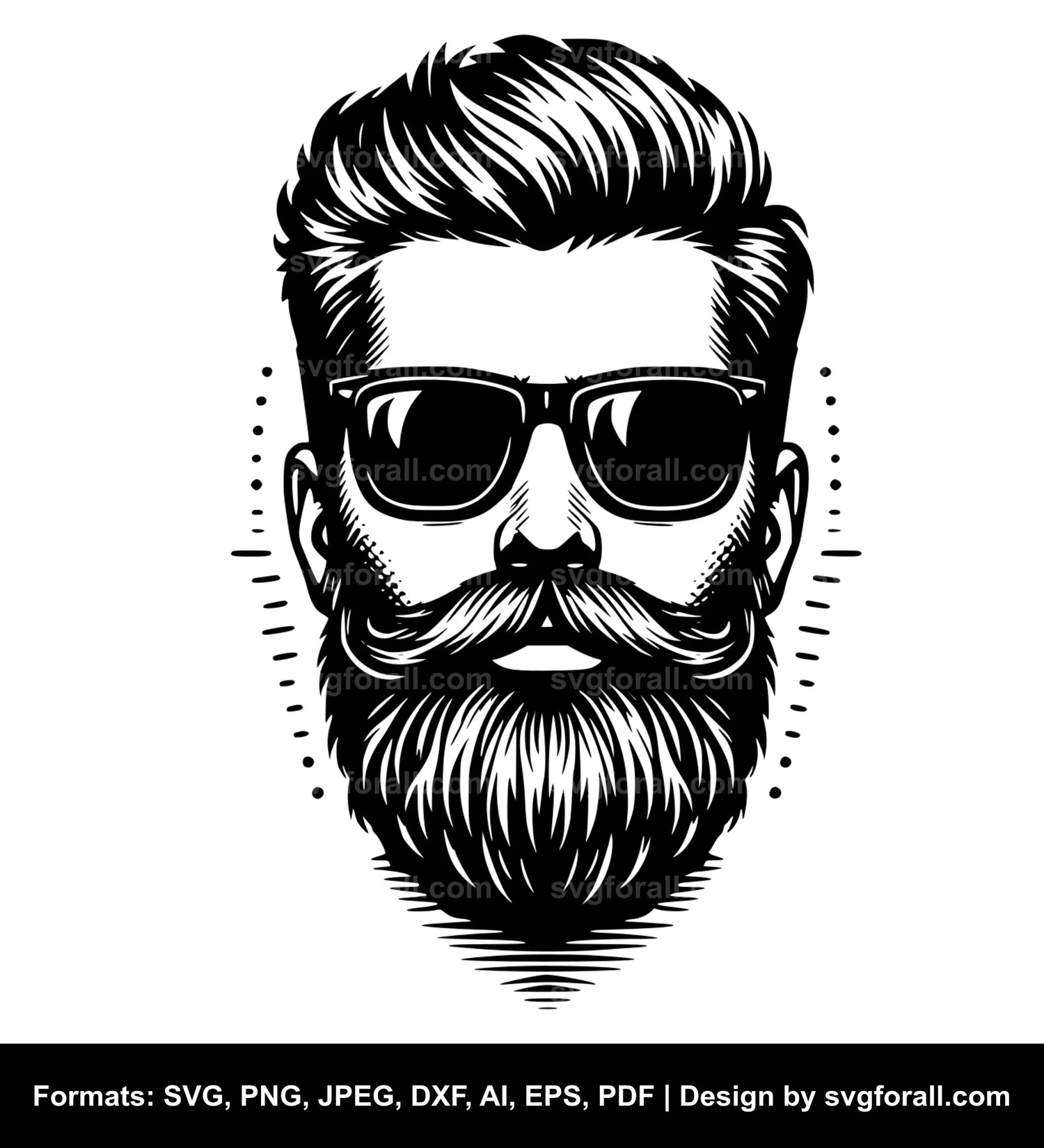 Beard Cricut SVG