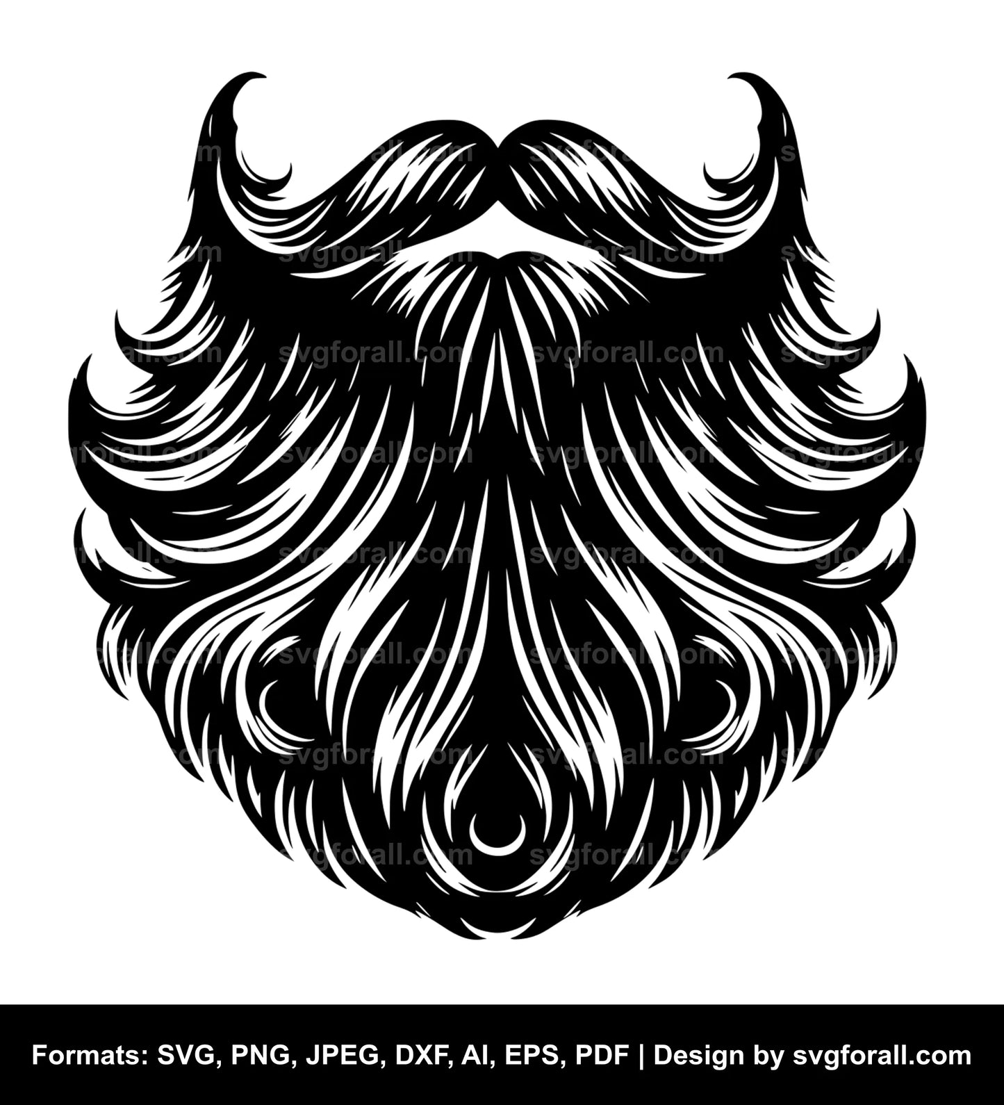 Beard SVG Vector