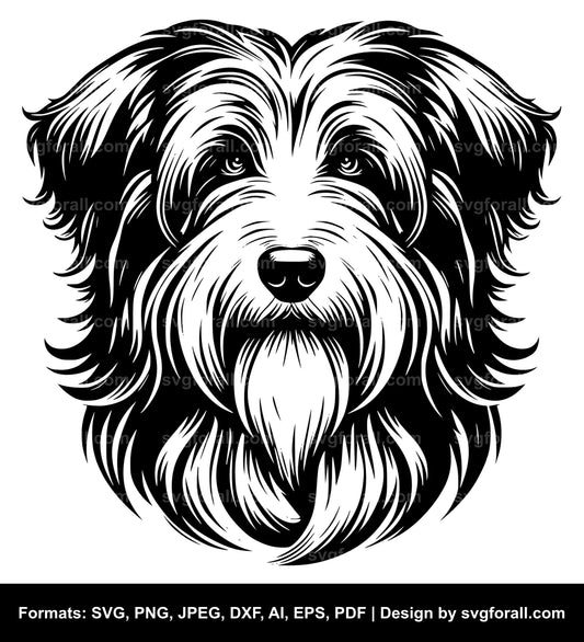 Bearded Collie Dog SVG PNG