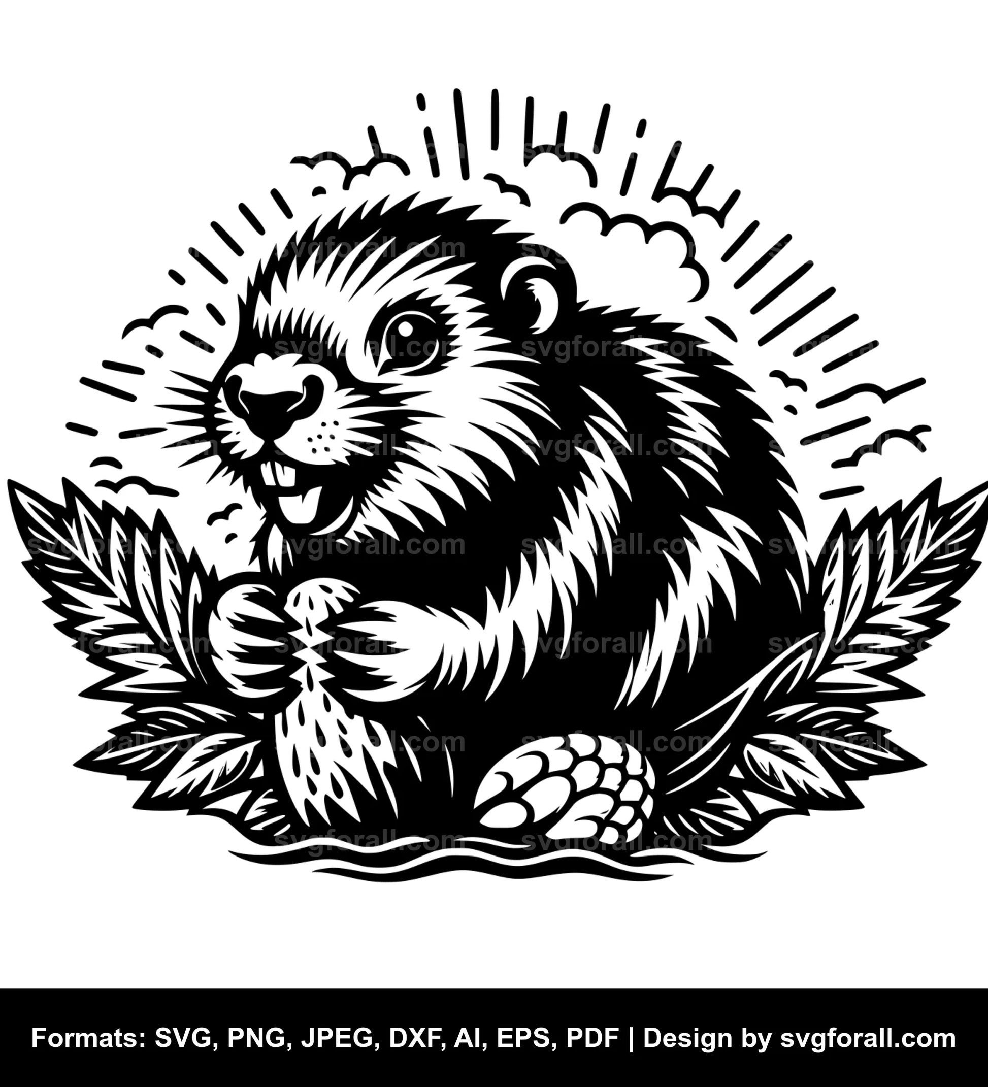 Beaver SVG Clip Art