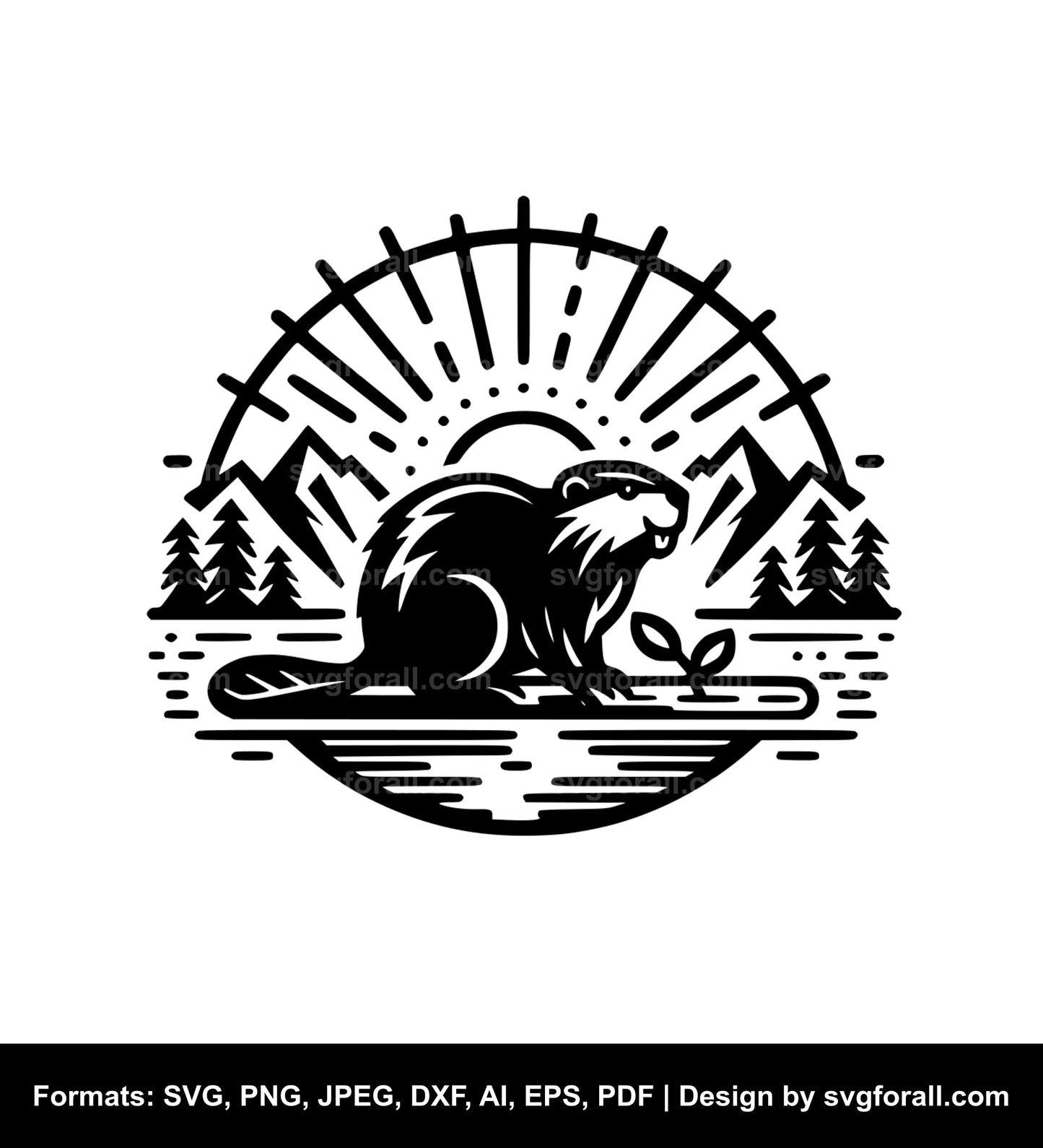 Beaver SVG Vector