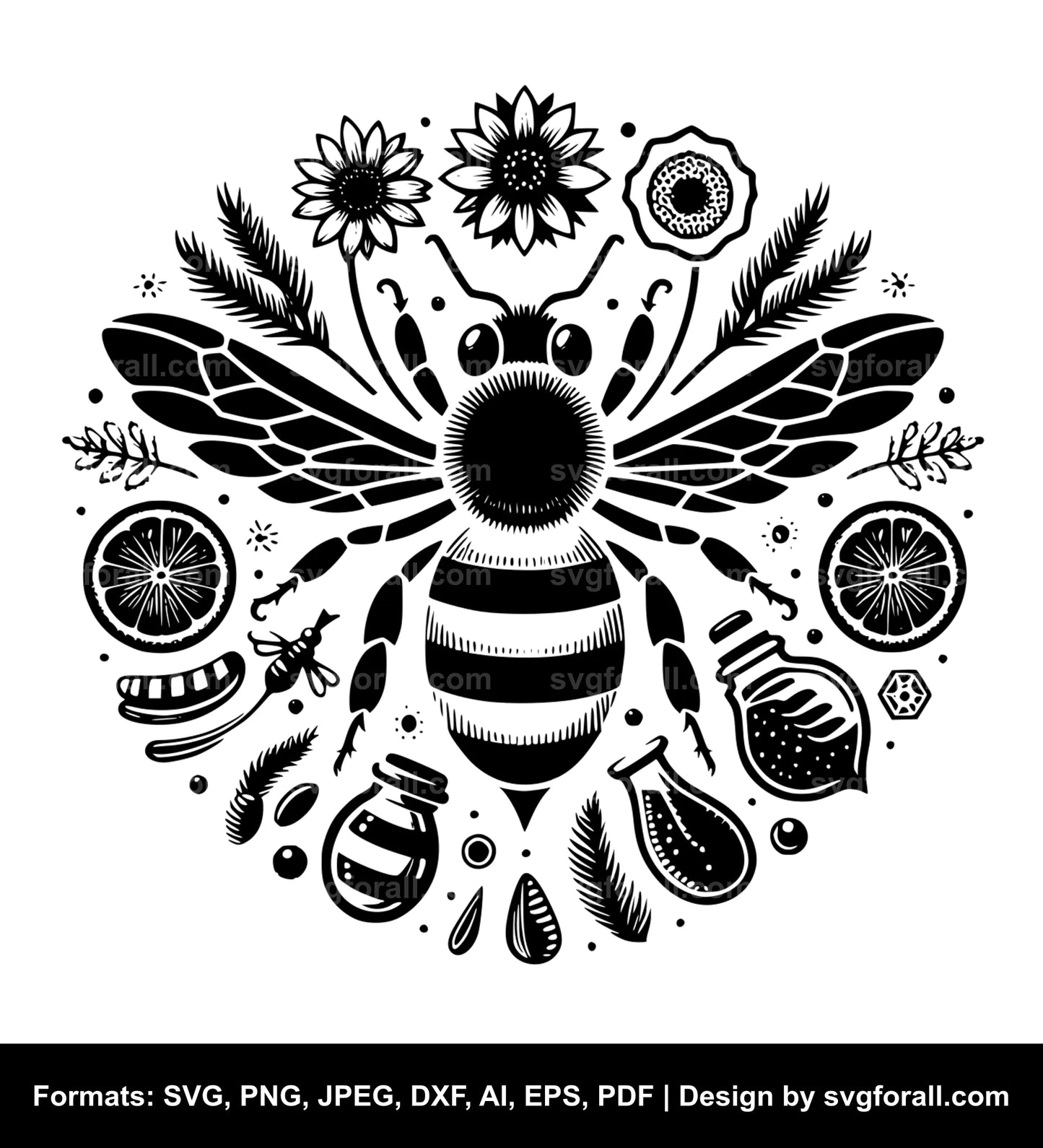 Bee Clipart SVG