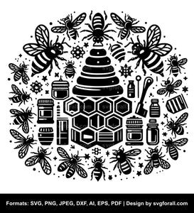 Bee Hive SVG