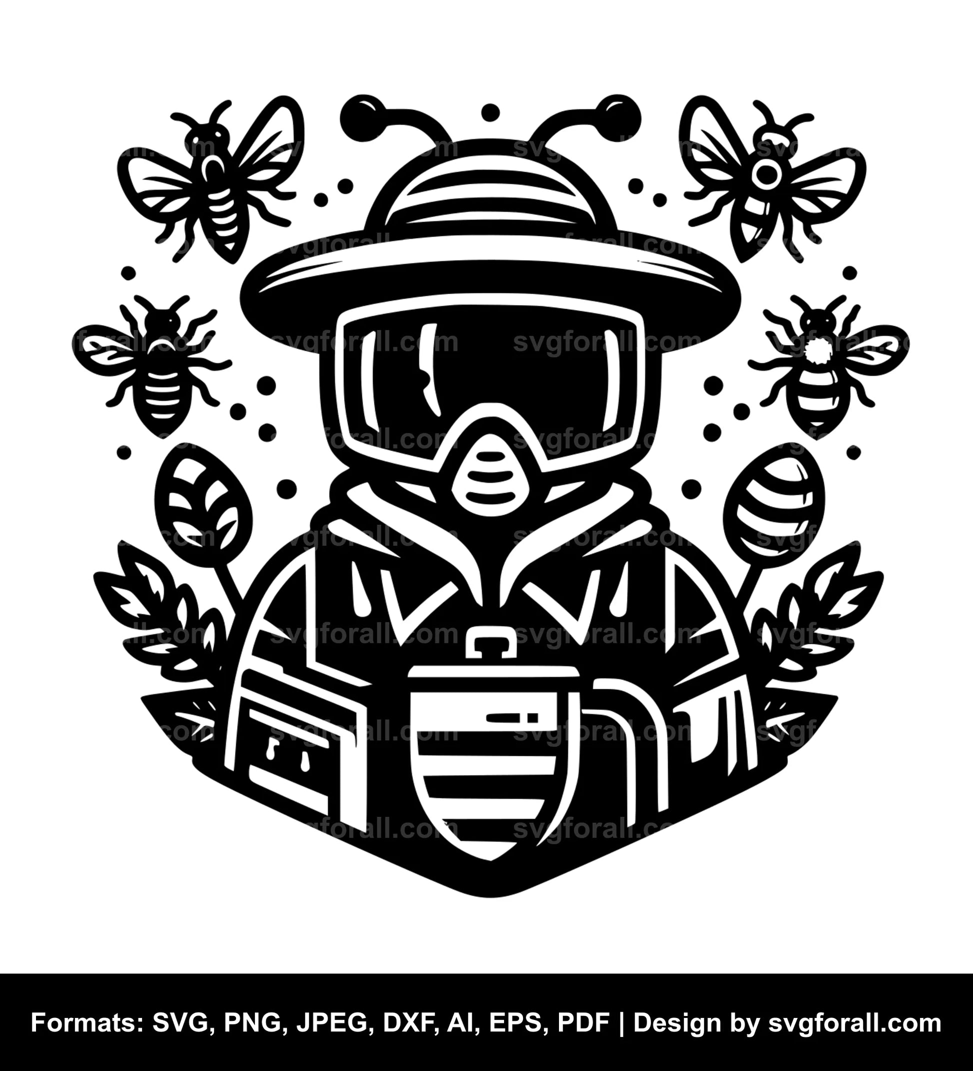 Bee Keeper SVG Design