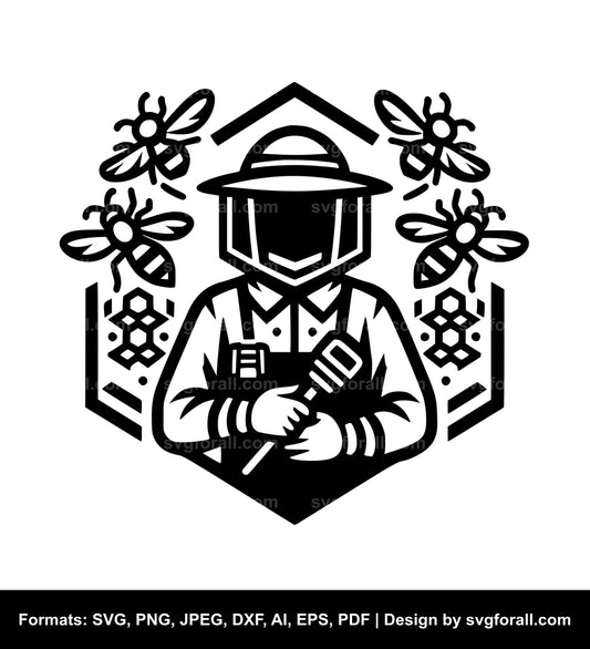 Bee Keeper SVG PNG